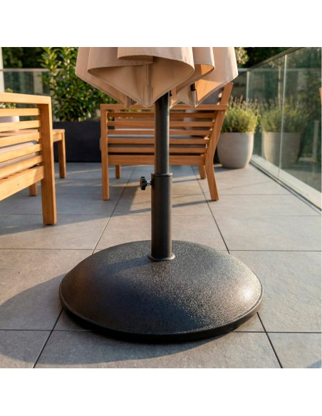 Soporte parasol cemento circular Ø35/48 mm