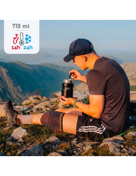 Termo comida Thermos 710 ml acero inoxidable negro