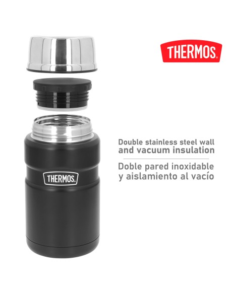 Termo comida Thermos 710 ml acero inoxidable negro