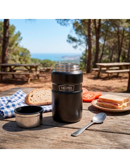 Termo comida Thermos 710 ml acero inoxidable negro