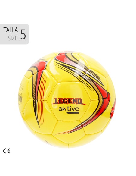 Balón fútbol cuero sintético tamaño 5 costuras reforzadas