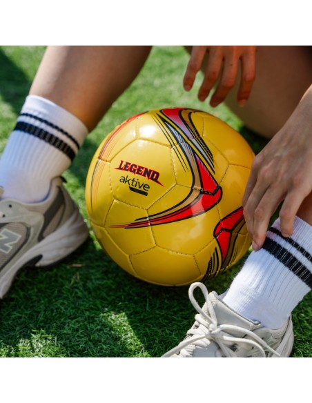 Balón fútbol cuero sintético tamaño 5 costuras reforzadas