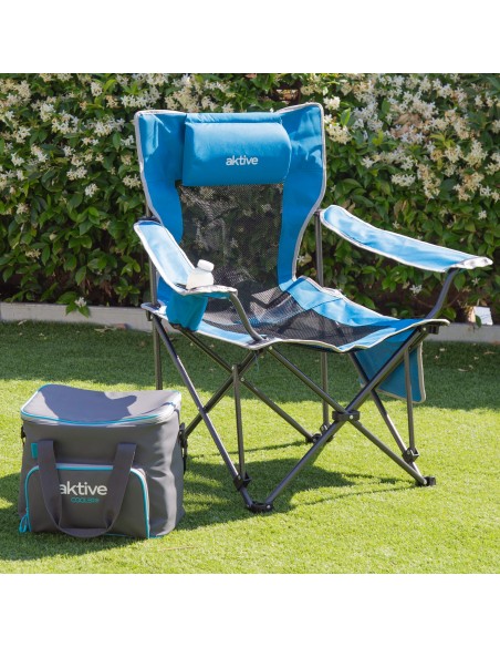 Silla tumbona plegable camping