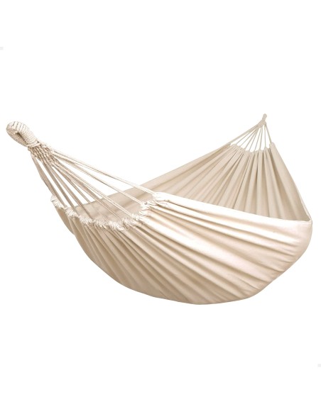 Hamaca colgante ultrarresistente beige con bolsa y cuerdas