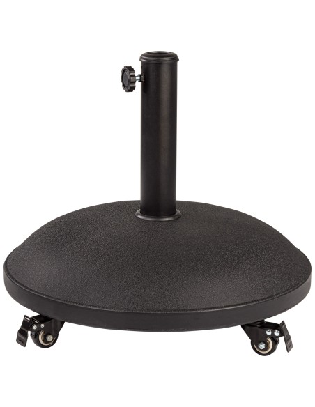 Soporte parasol circular cemento Ø35/48 mm con ruedas