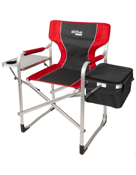 Silla camping director con mesa y bolsa térmica