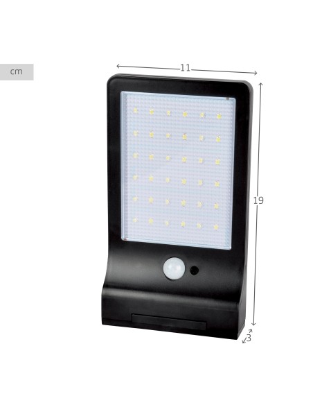 Pack 2 lámparas solares LED 11x19 cm