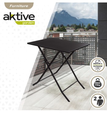 Mesa cuadrada plegable jardín 2