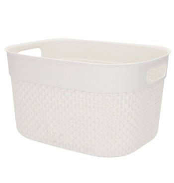 Curver Pack 4 cestas organizadoras Filo 6L blanco 2