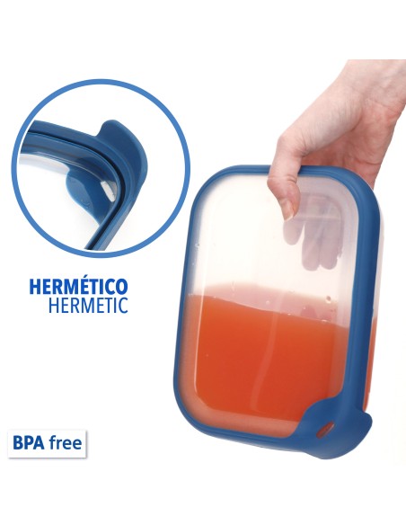 Curver Pack 8 recipientes herméticos (1,2L)