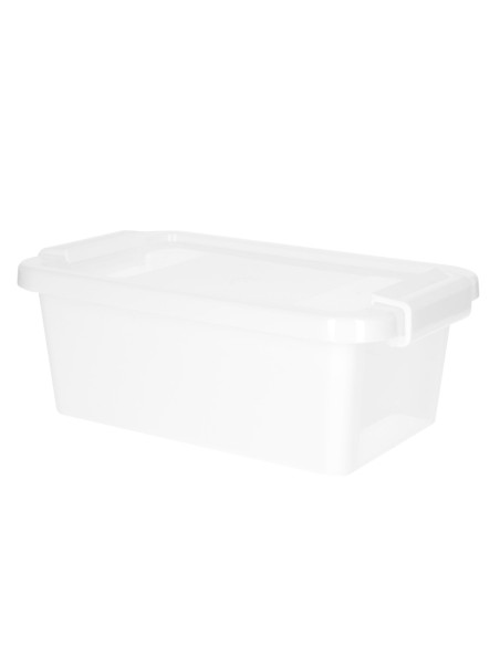 Curver Pack 5 cajas de almacenaje con tapa Bi-Box 3L blanco
