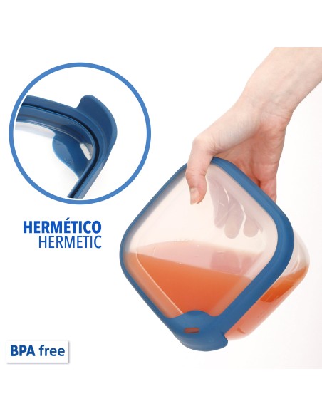 Curver Pack 6 recipientes herméticos (1,2L)