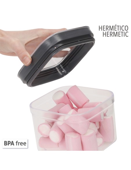 Curver Pack 6 botes plástico herméticos multiusos (0,8L)