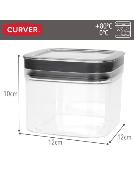 Curver Pack 6 botes plástico herméticos multiusos (0,8L)