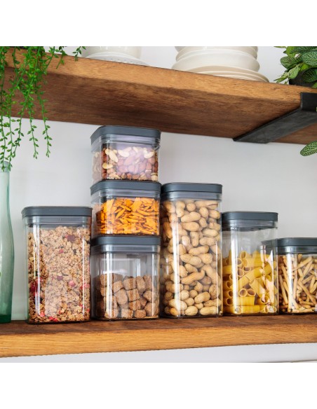 Curver Pack 6 botes plástico herméticos multiusos (0,8L)