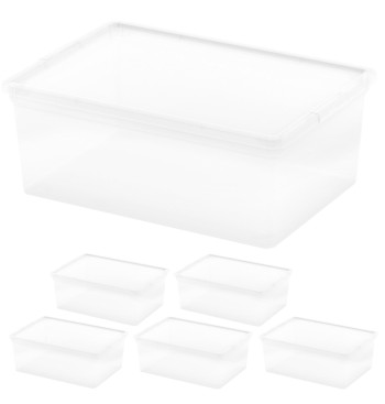Curver Pack 6 cajas almacenaje 11 litros 37x26x14 cm
