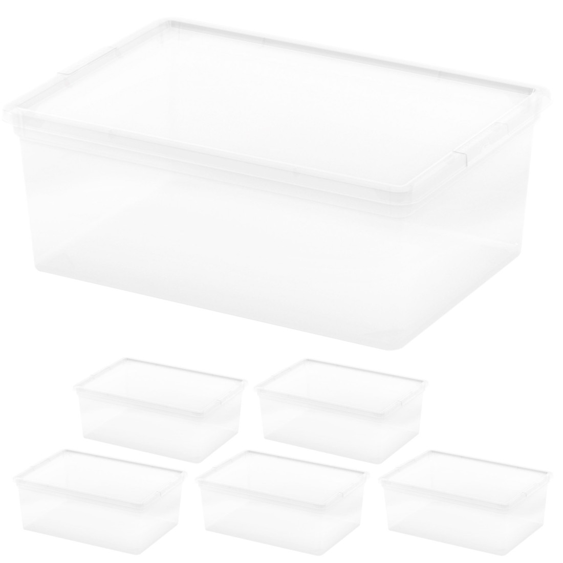Curver pack 6 cajas almacenaje 11 litros 37x26x14 cm