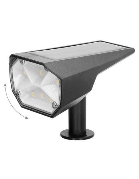Pack 6 balizas solares LED multicolor 8x11x37 cm