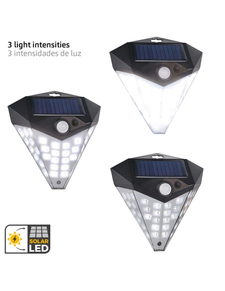 Pack 6 apliques solares 15x15 cm