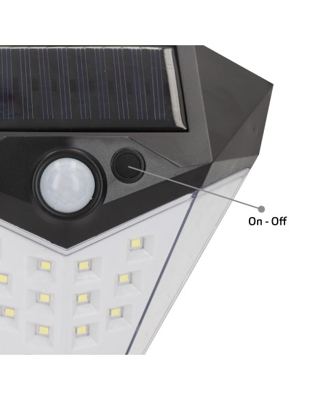 Pack 6 apliques solares 15x15 cm