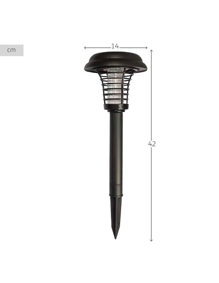 Pack 4 balizas LED solares antimosquitos 2 en 1
