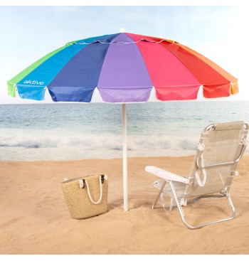 Sombrilla de playa 16 varillas 200 cm multicolor... 2