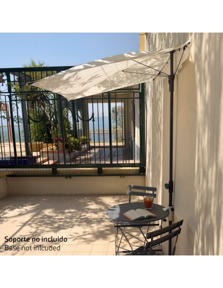 Sombrilla de pared rectangular 160x100 cm