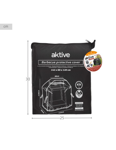 Funda para barbacoa impermeable 142x60x120 cm