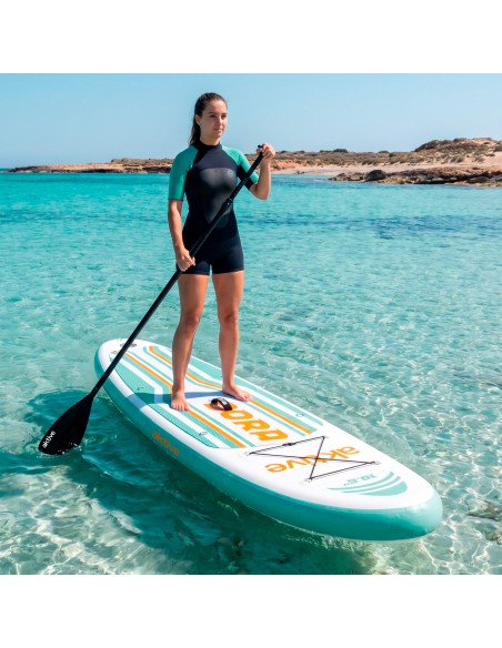 Tabla paddle surf hinchable iniciación 10.6'' verde agua