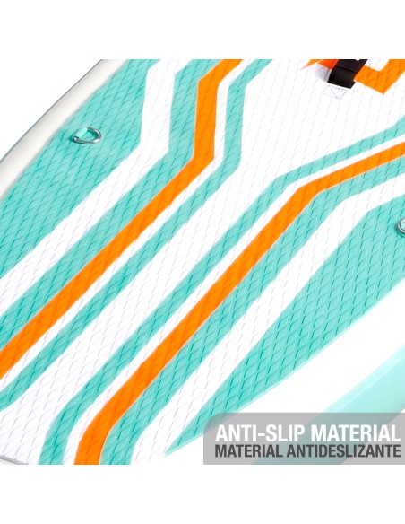 Tabla paddle surf hinchable iniciación 10.6'' verde agua