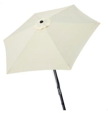 Sombrilla para jardín hexagonal Ø300 cm c/sistema de...