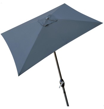 Parasol rectangular 200x300cm antracita mástil aluminio