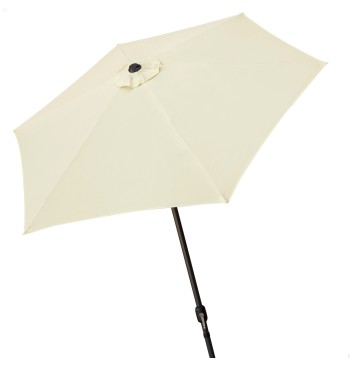 Sombrilla para terraza y jardín Ø250 cm blanco