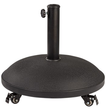Soporte parasol circular cemento Ø35/48 mm con ruedas
