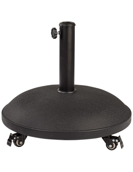 Soporte parasol circular cemento Ø35/48 mm con ruedas