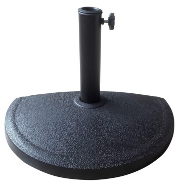 Soporte parasol semicircular resina Ø38 - 48 mm