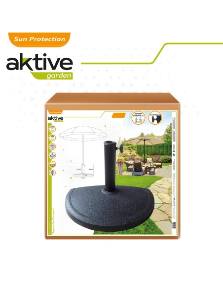 Soporte parasol semicircular resina Ø38 - 48 mm