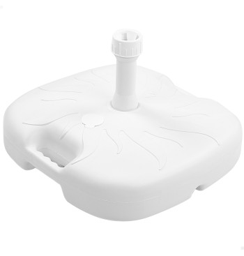 Base cuadrada para sombrilla Ø20/32 mm color blanco