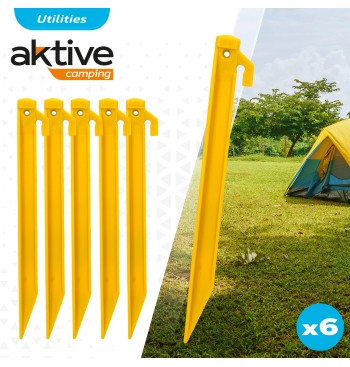 Set de 6 piquetas de plástico 2