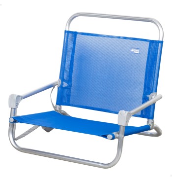 Silla playa baja mini (1 kg) 45x45x50 cm azul