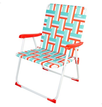 Silla playa alta XXL fija 52x56x90 cm POP 60
