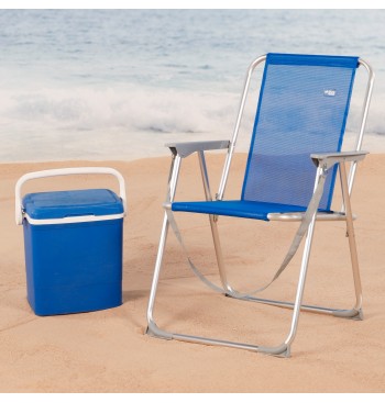 Pack 2 sillas de playa plegables fijas antivuelco +... 2