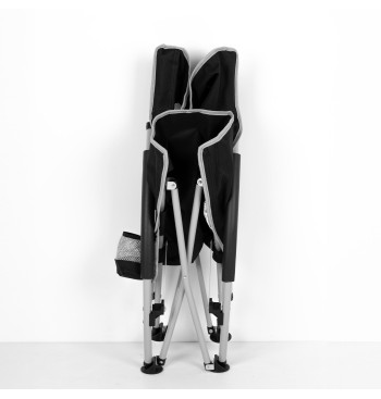 Silla plegable baja 50x51x67 cm negra 2