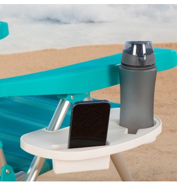 Bandeja posavasos para silla de playa 2