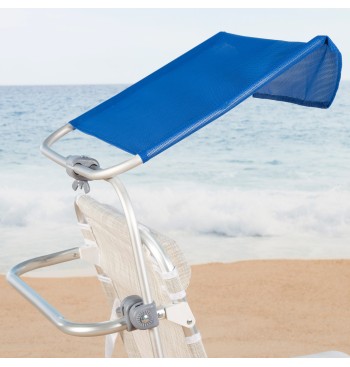 Parasol inclinable azul para silla de playa 2