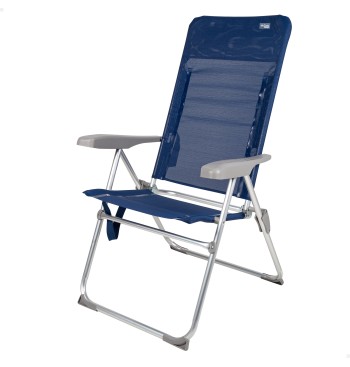 Silla playa alta plegado slim multiposición 48x65x105 cm...