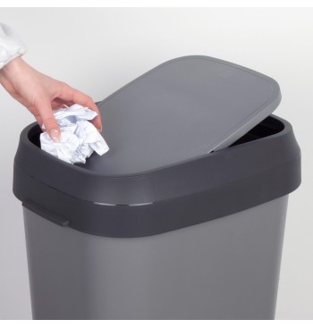Curver Cubo de basura con tapa basculante Dual Swing 50L... 2