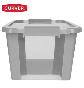 Curver Caja de almacenaje con tapa Bi-Box 11L gris 2