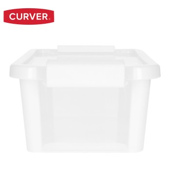 Curver Caja de almacenaje con tapa Bi-Box 3L blanco 2