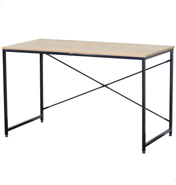 Max Home Escritorio madera y acero 120x60x71 cm